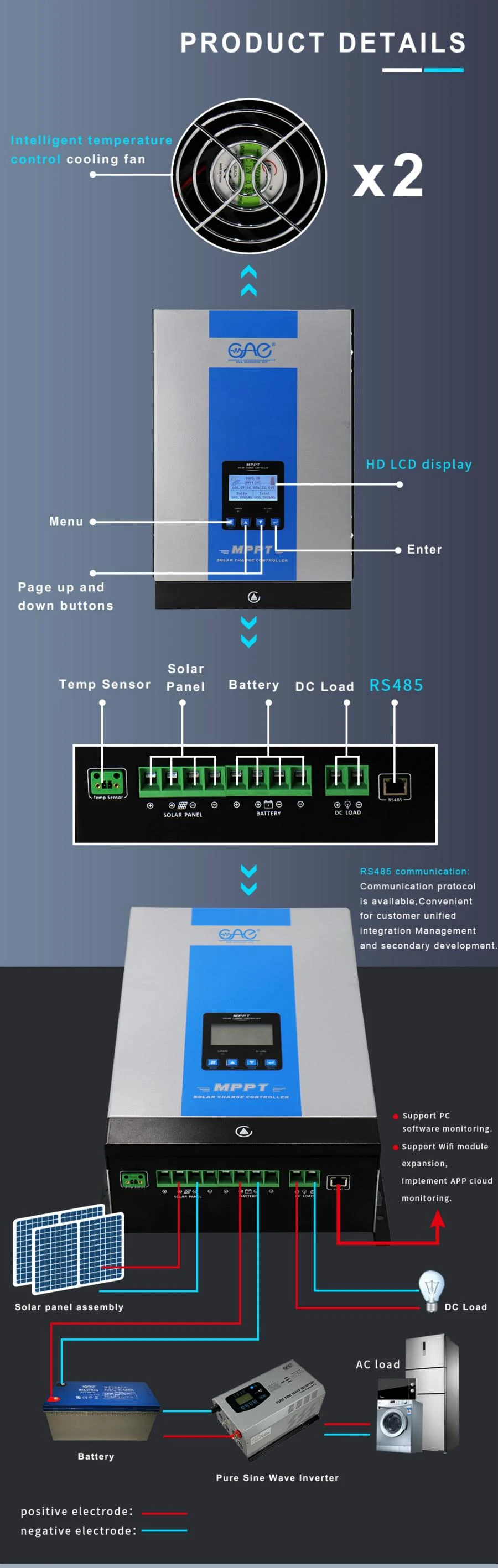 mppt pwm solar charge controller
